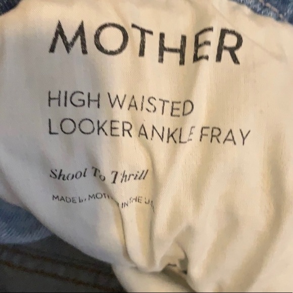 Mother Leopard Fray Ankle Jeans Size 28 - Picture 3 of 8